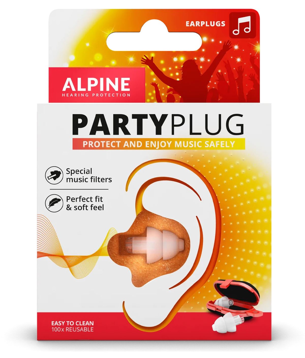 Alpine Party Plug - Fest Ørepropper - Hvid