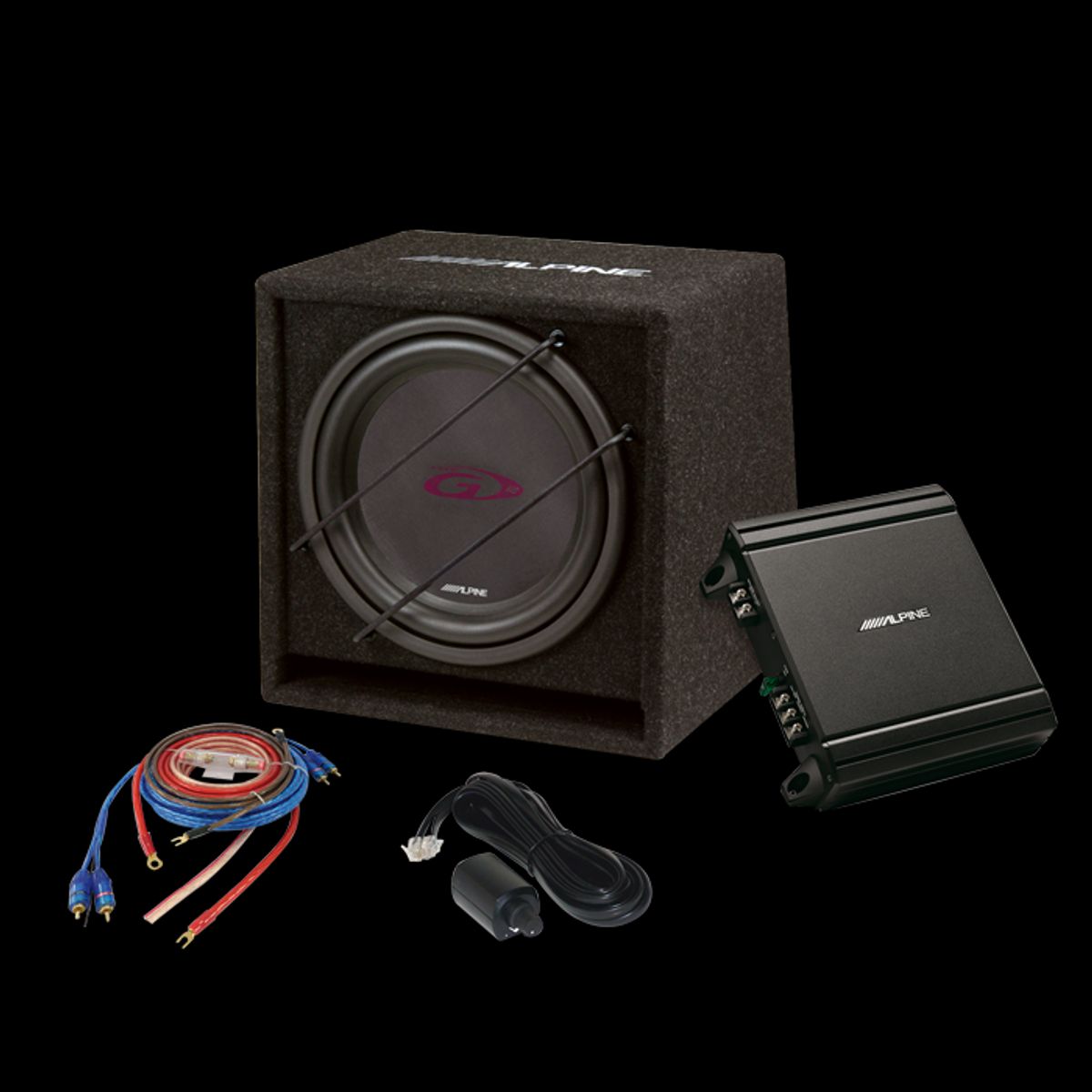 Alpine SBG-30KIT 12" Subwoofer kit med forstærker