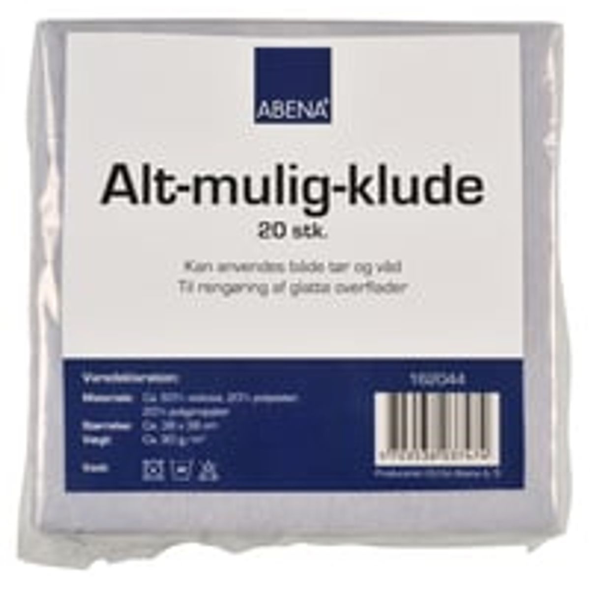 Alt-mulig-klud, 38 x 38 cm, 90g, 20 stk.