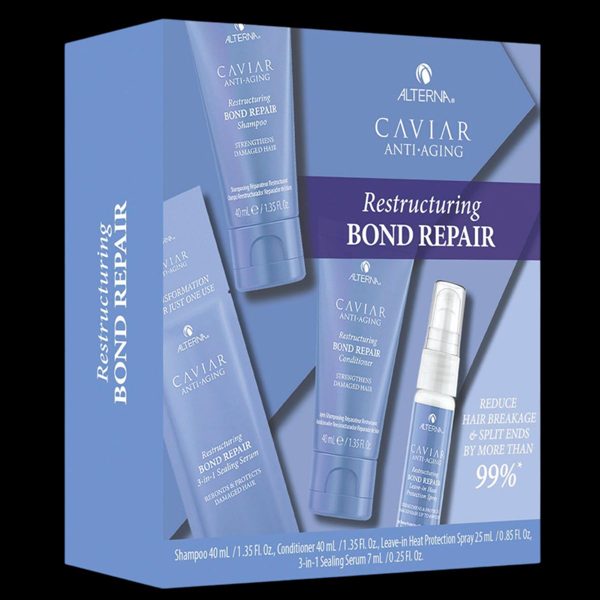 Alterna Caviar Anti-Aging Restructuring Bond Repair Trial Kit