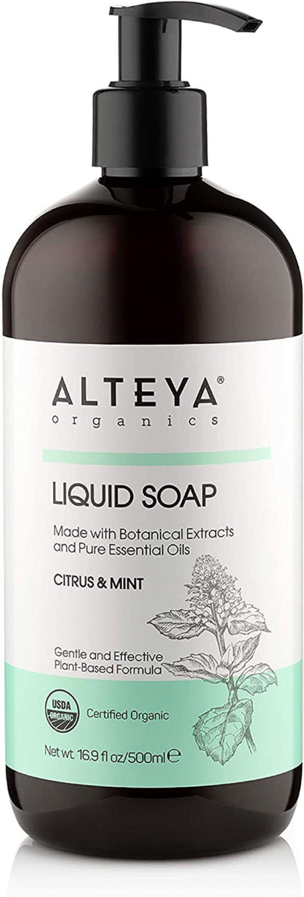 Alteya organics liquid soap citrus & mint 500ml