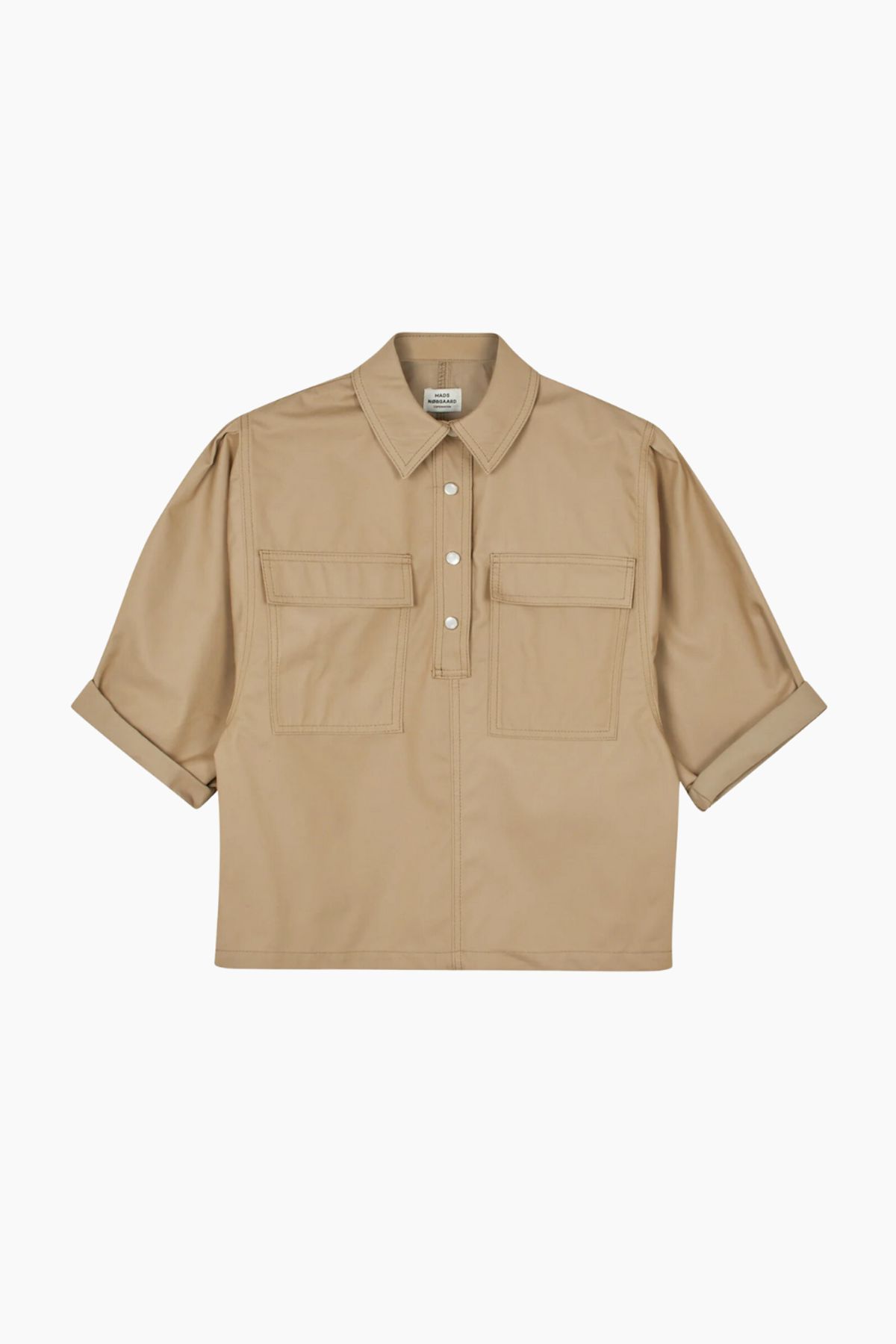 Alto Twill Hera Shirt - Tiger's Eye - Mads Nørgaard - Brun L