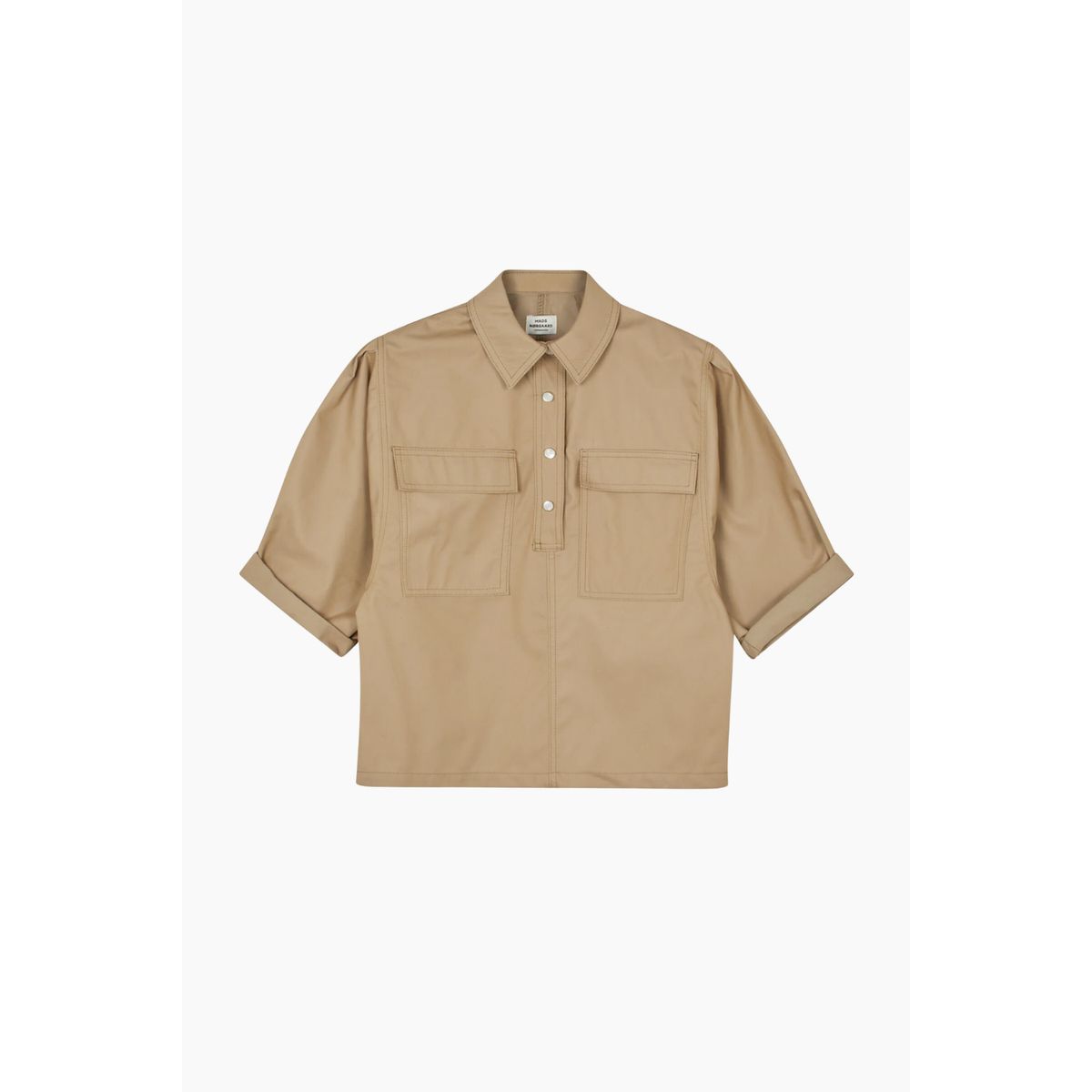 Alto Twill Hera Shirt - Tiger's Eye - Mads Nørgaard - Brun S