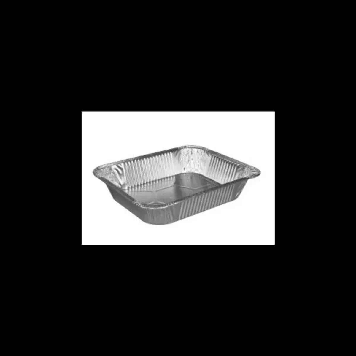 Alu Grillbakke med rullekant, aluminium, 1/2 GN, 3600 ml - 10 stk.pakke