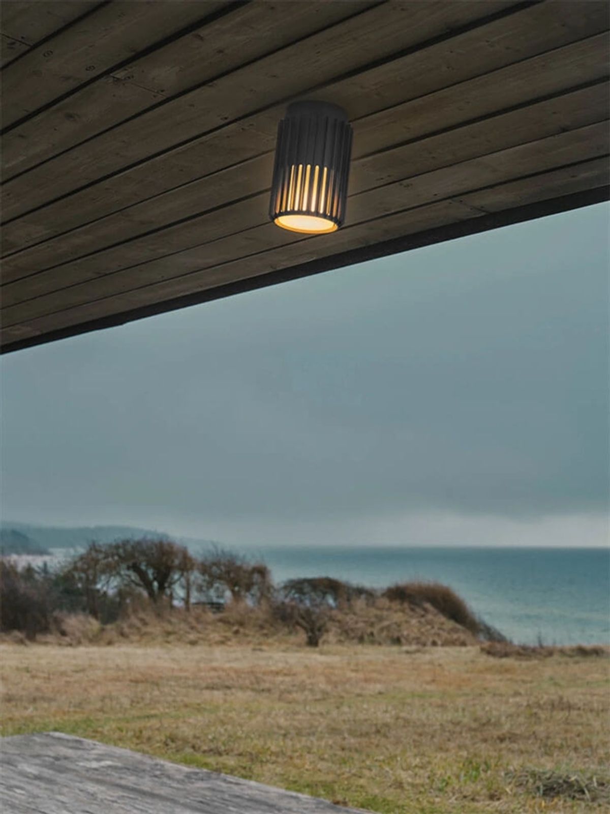 Aludra udendørs loftlampe, seaside antrasit