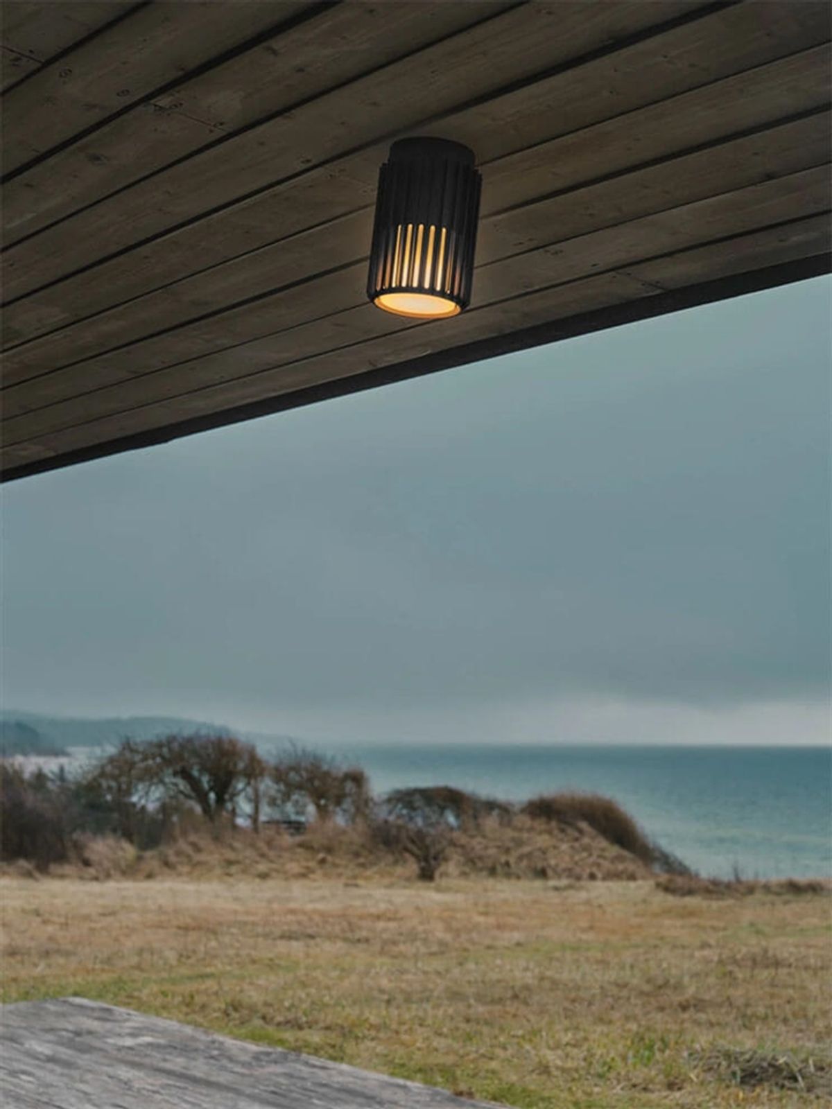 Aludra udendørs loftlampe, seaside sort