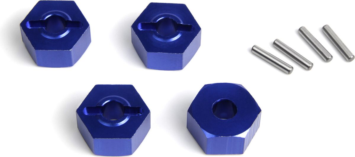 Aluminium 14mm Hex Hub Set (blue/4pcs) - Mv150473 - Maverick Rc