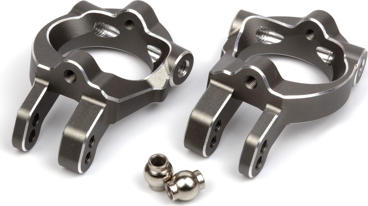 Aluminium C-hub Set (grey/left/right) - Mv150482 - Maverick Rc