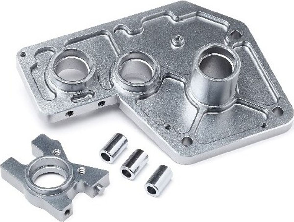 Aluminium Transmission Mount Set (blackout Mt) - Mv24115 - Maverick Rc