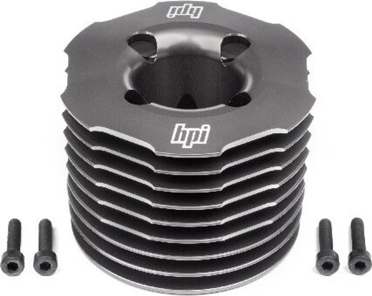 Aluminum Heatsink Head (gunmetal/f5.9) - Hp117268 - Hpi Racing