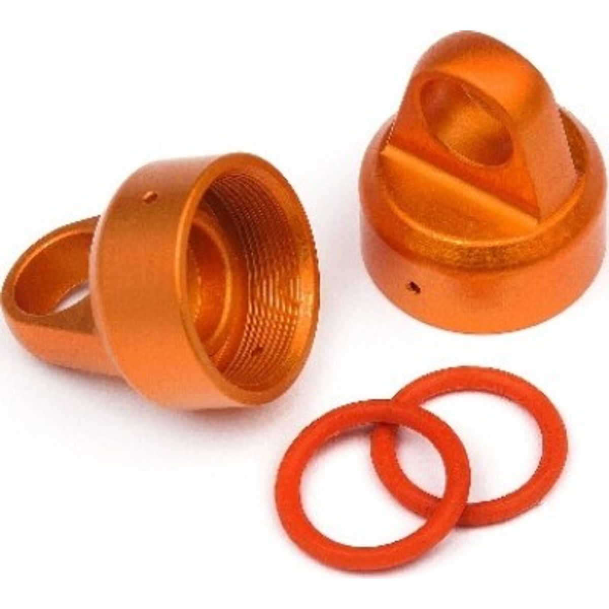 Aluminum Top Shock Cap (orange/2pcs) - Hp108070 - Hpi Racing