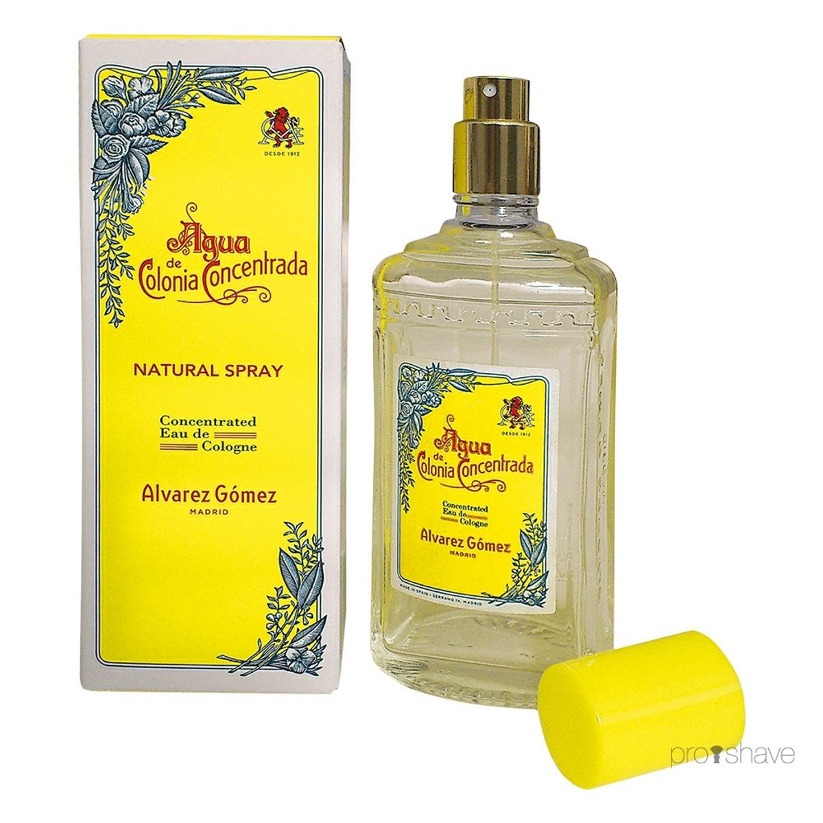 Alvarez Gómez Agua Concentrated Eau de Cologne Spray, 80 ml.