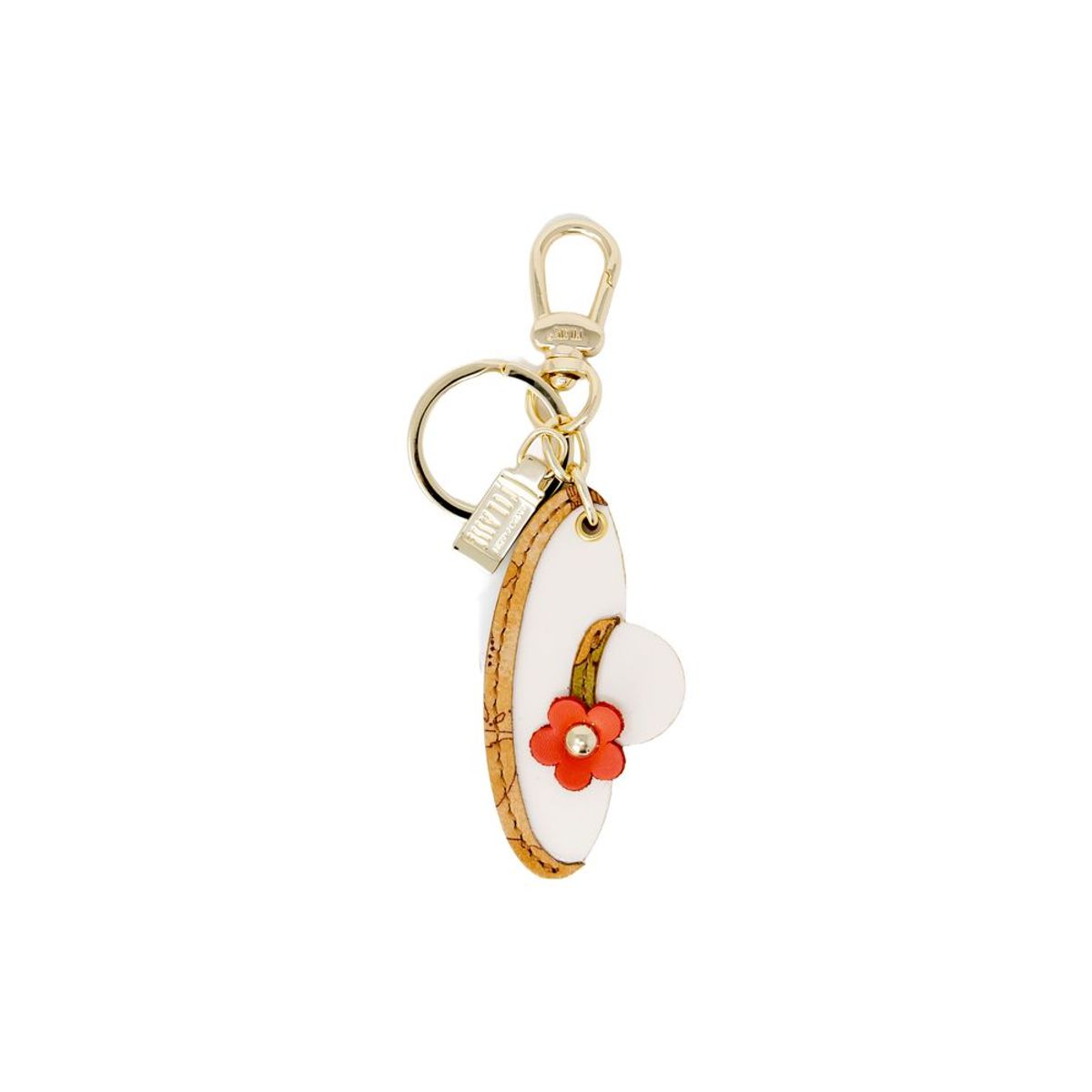 Alviero Martini Prima Classe Beige Polyester Keychain