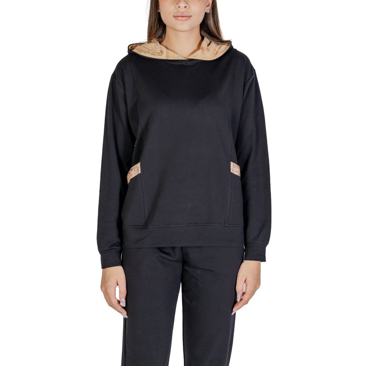 Alviero Martini Prima Classe Black Cotton Sweater