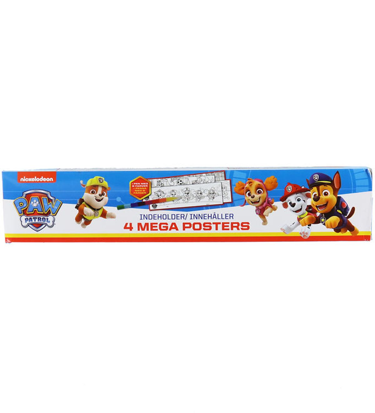 Alvilda Plakater - Paw Patrol Boks m. 4 Kæmpe Plakater