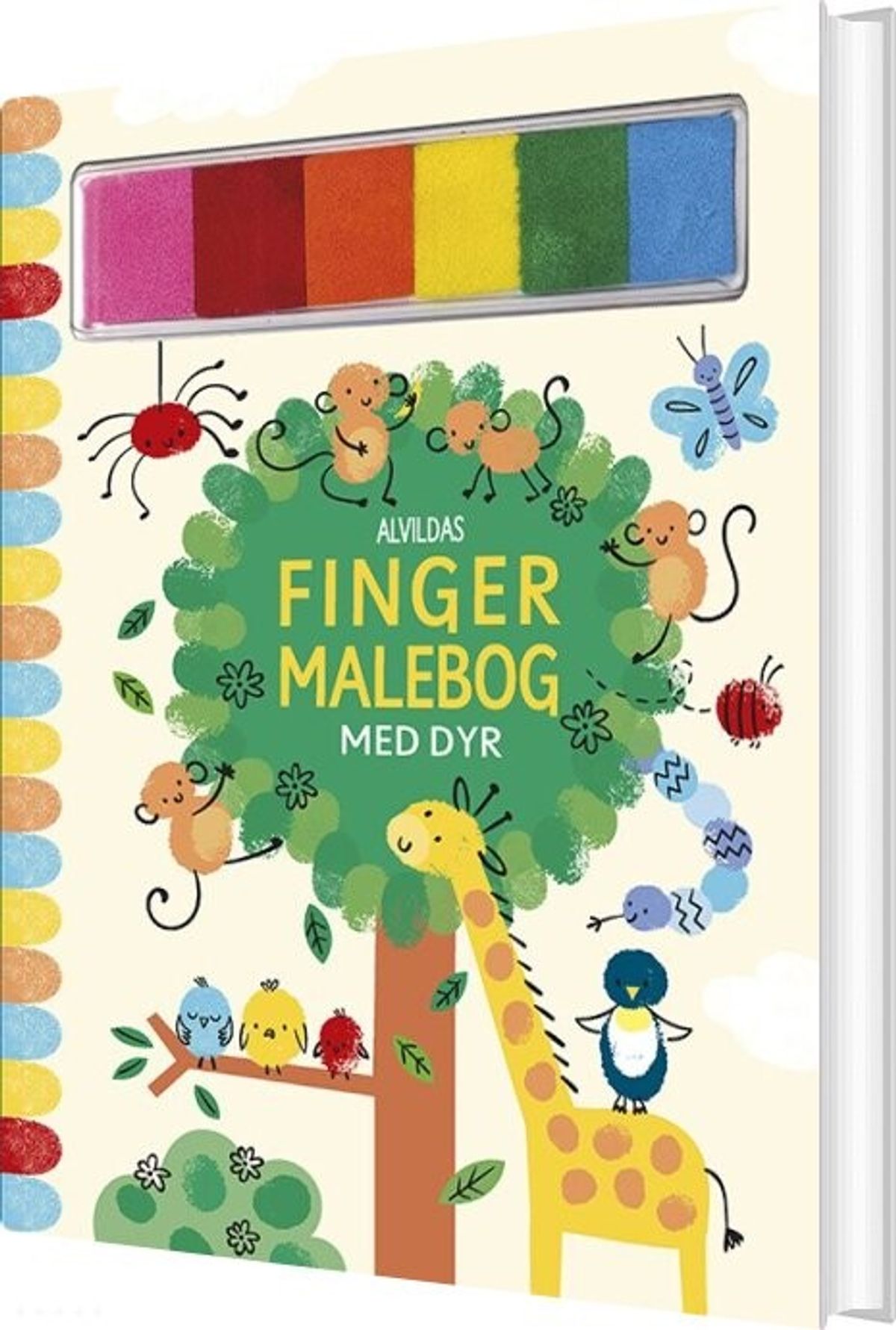 Alvildas Fingermalebog Med Dyr - Diverse - Bog