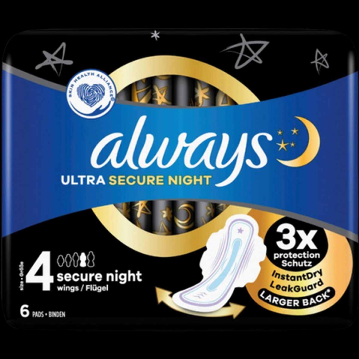 Always Ultra Secure Night Bind 6 stk