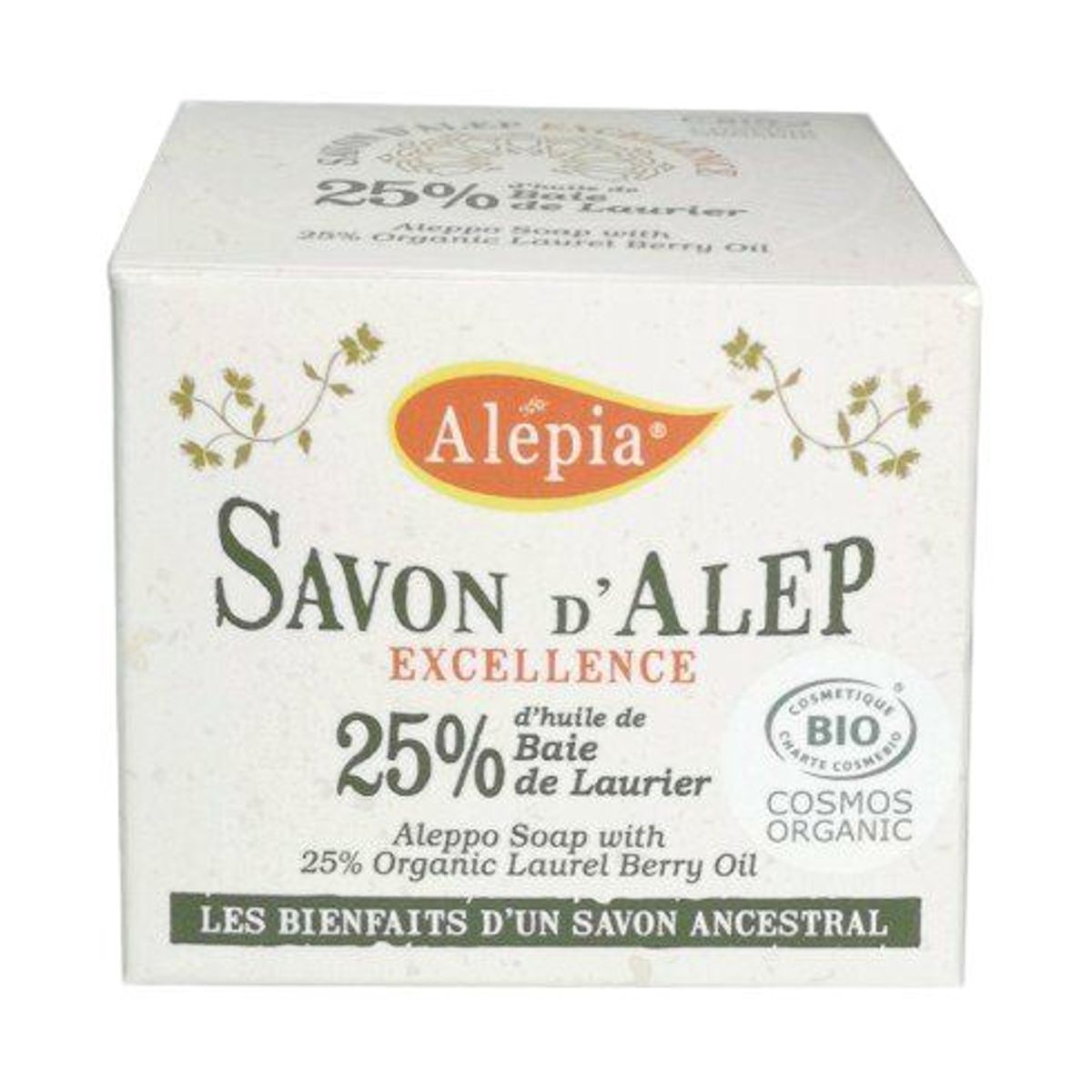 Alépia - Excellence Aleppo Soap - 25% - Økologisk190g