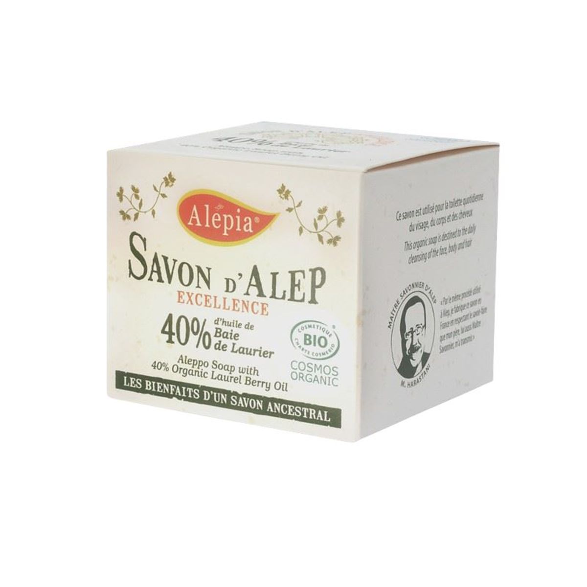 Alépia - Excellence Aleppo Soap - 40% - Økologisk190g