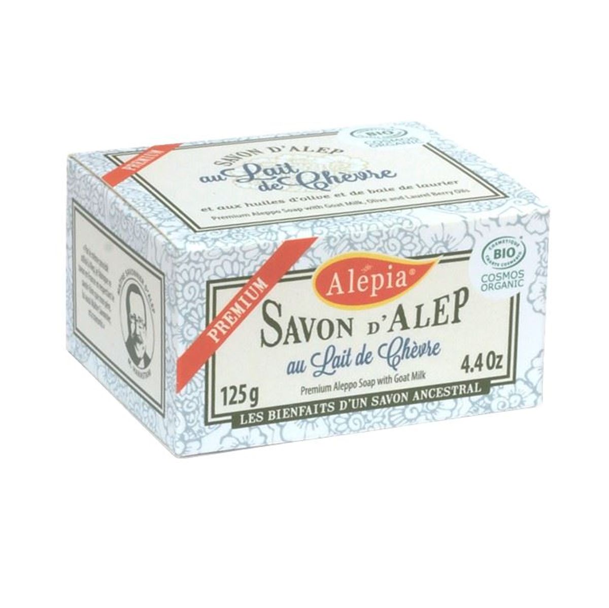 Alépia - Premium - Aleppo SoapGoat MilkØkologisk125g