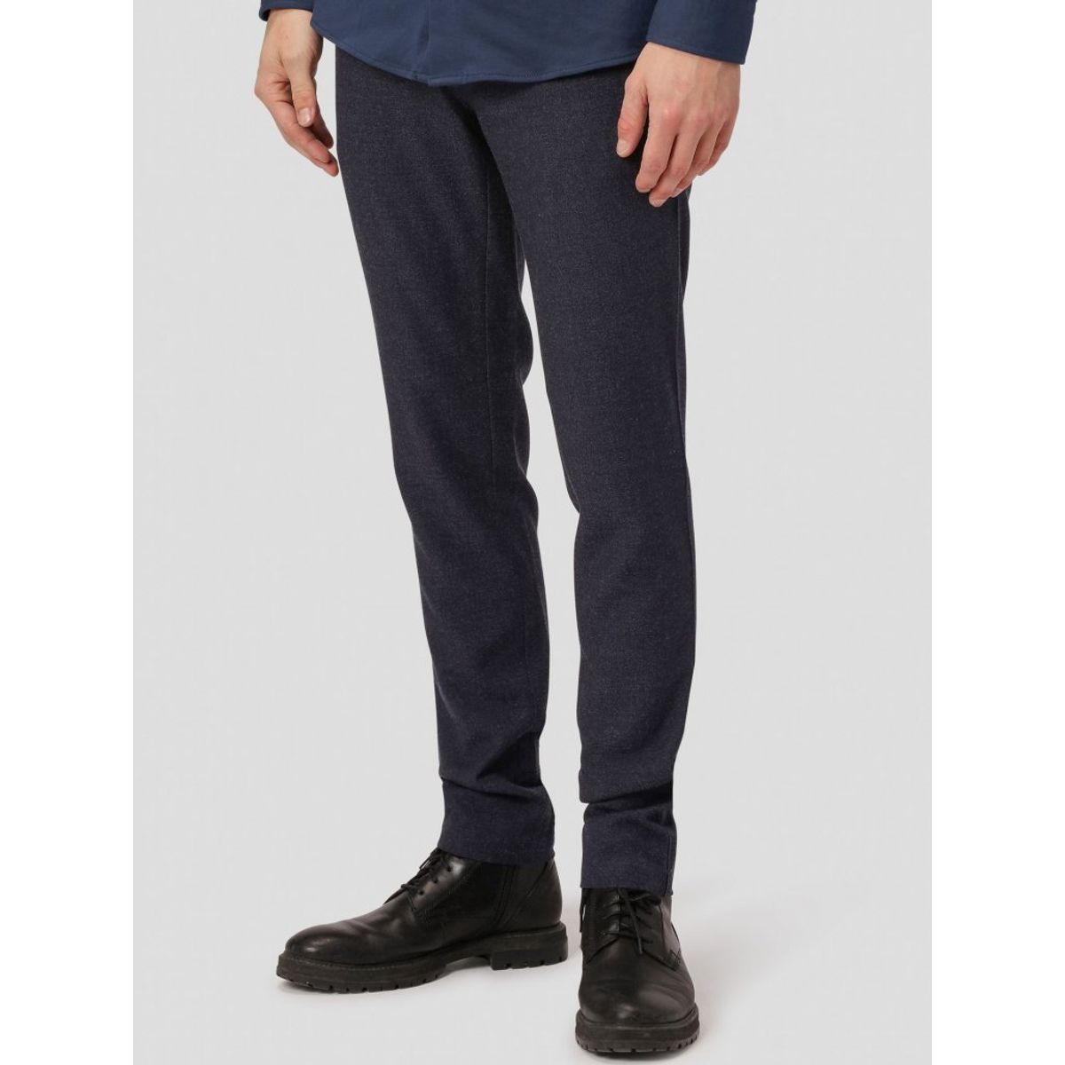 Amato twill premium performance pants regular i navy - Herre - 26/30 - Stretch bukser