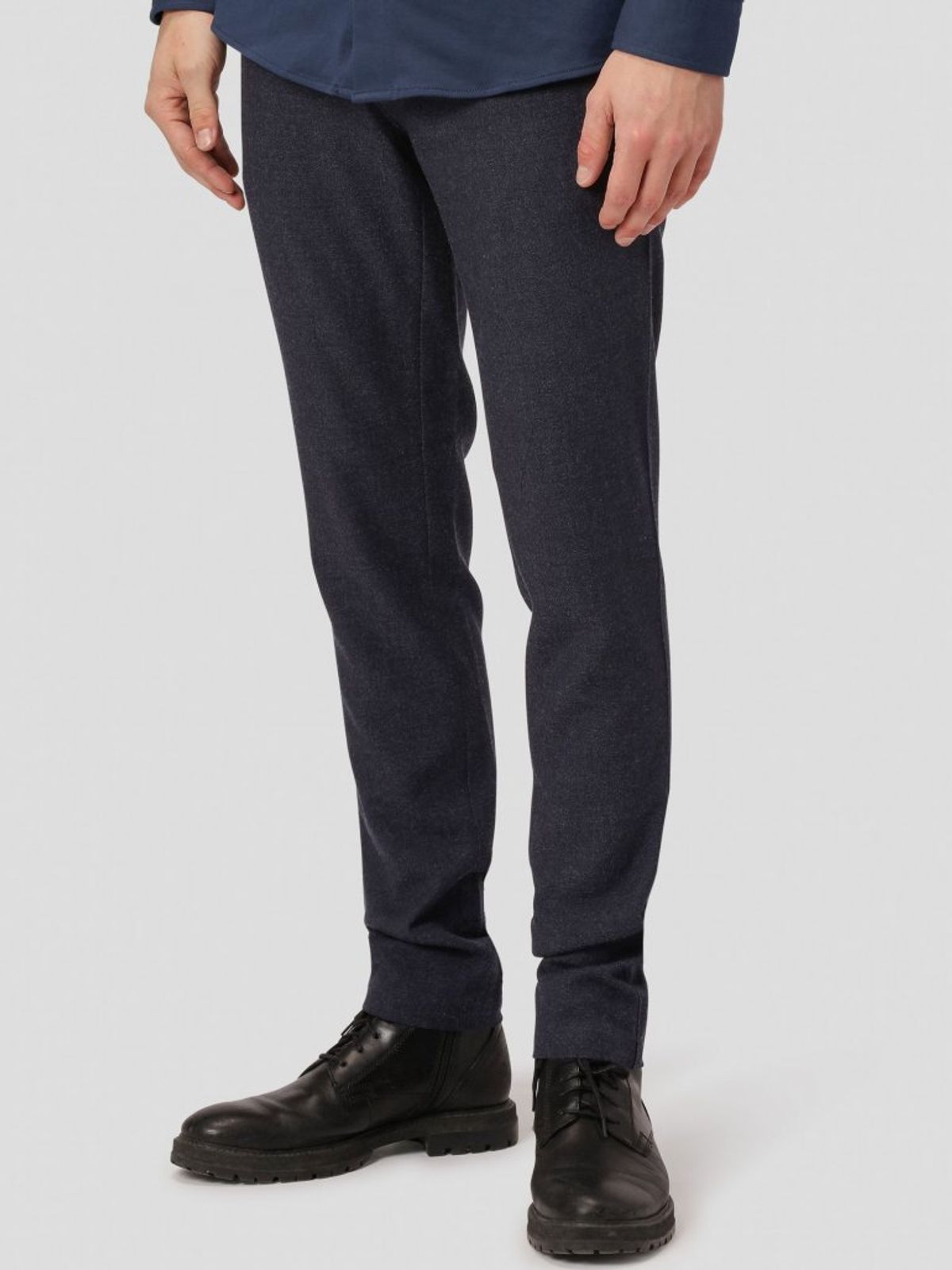 Amato twill premium performance pants regular i navy - Herre - 28/30 - Stretch bukser