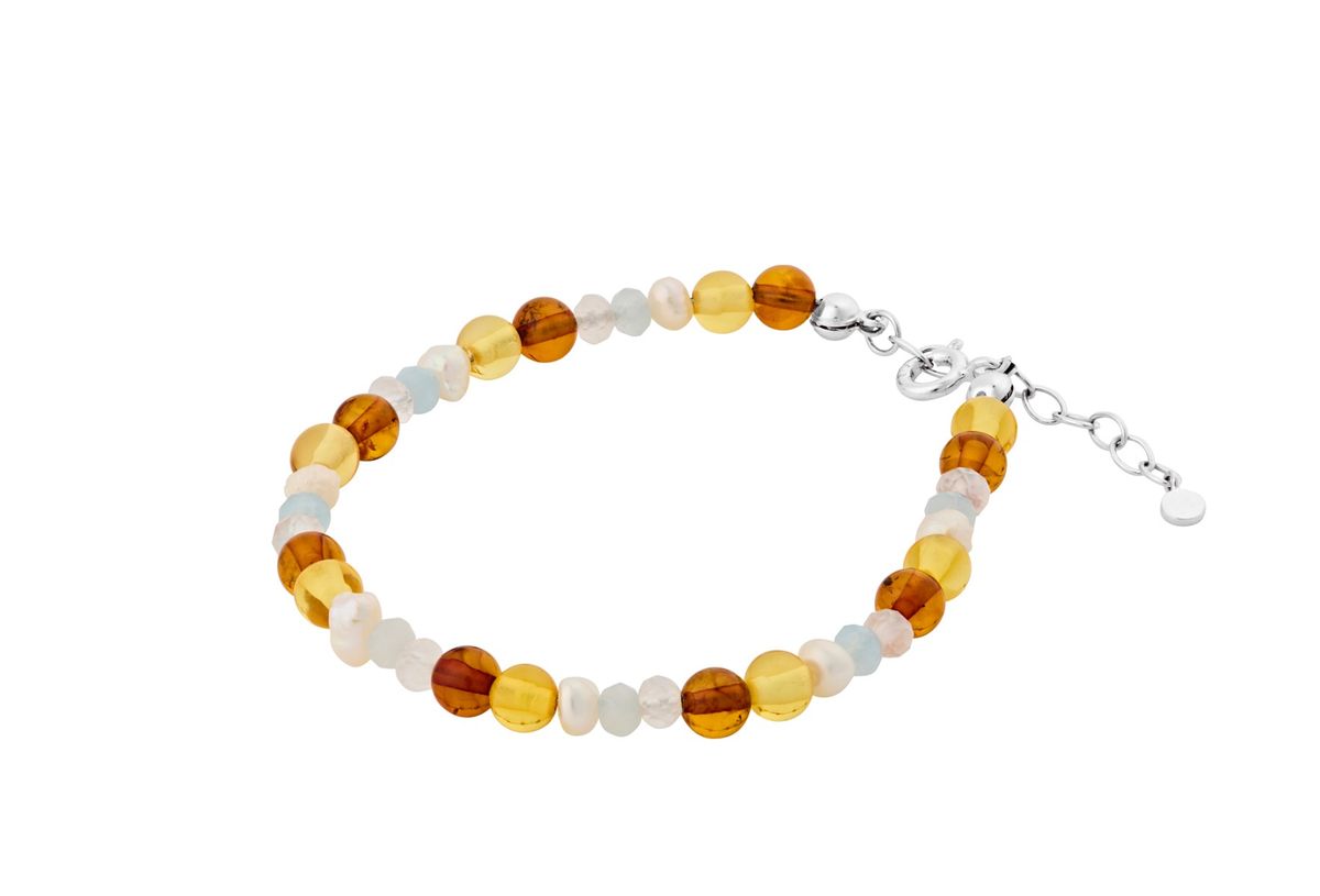 Amber Glow Bracelet Sterling Sølv Armbånd fra Pernille Corydon med Sten