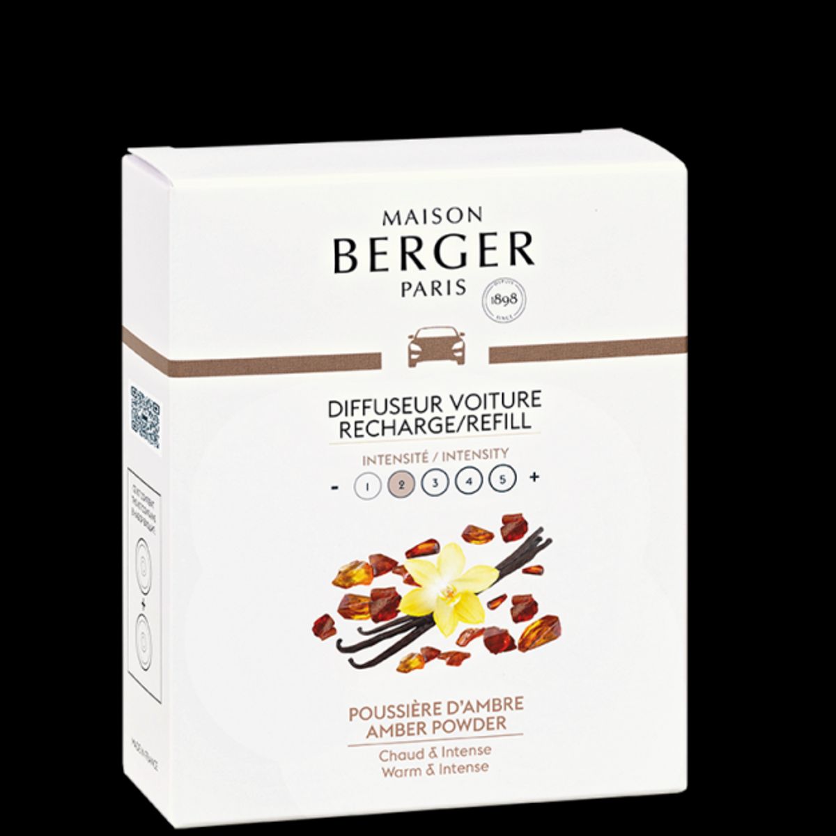 AMBER POWDER - KERAMISK DUFTRING & REFILL TIL BIL LUFTFRISKER - Refill Car Diffuser / duft til bil - Maison Berger Paris - StudioBuus