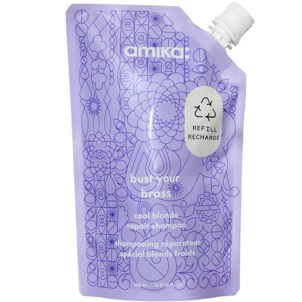 amika: Bust Your Brass Cool Blonde Repair Shampoo 500 ml