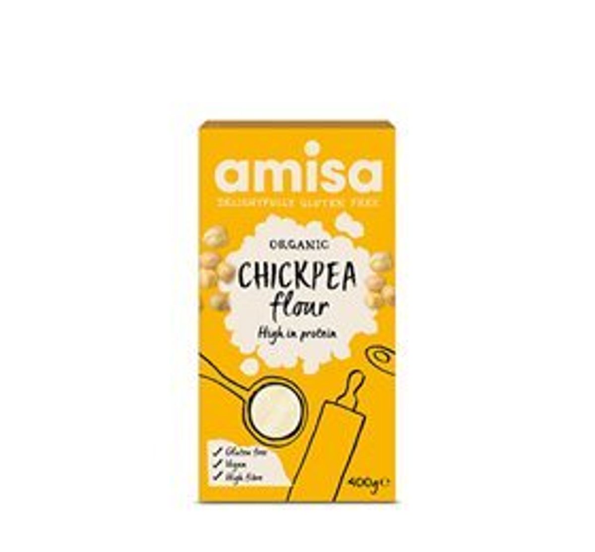 Amisa Kikærtemel fint glutenfri Ø, 400g.