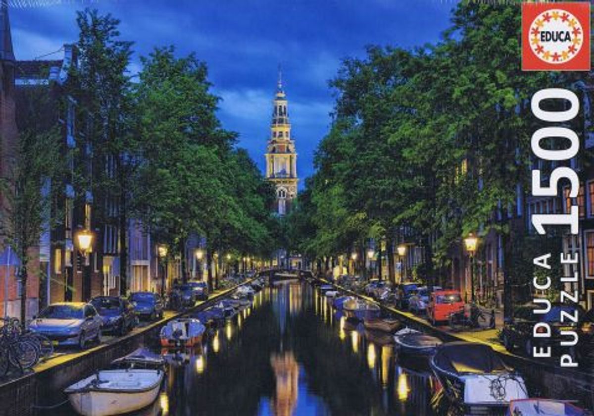 Amsterdam Canal at Dusk - 1500 brikker