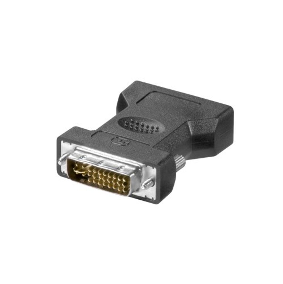 Analog DVI-I/VGA adapter (han/hun) (Sort) - 0,1 m - Goobay