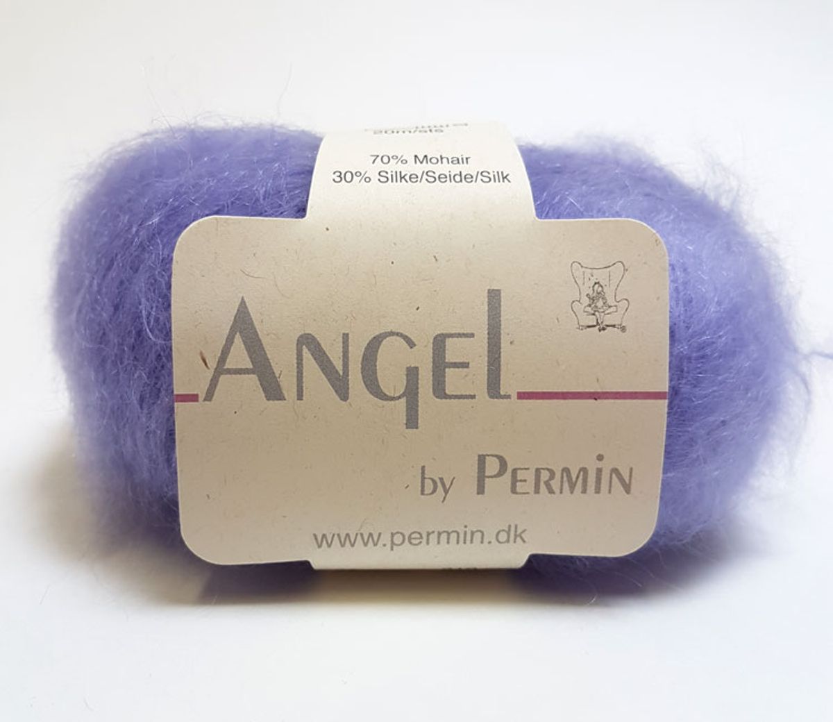 Angel Permin - Mohair og silkegarn - 884186 Pastel Lilla