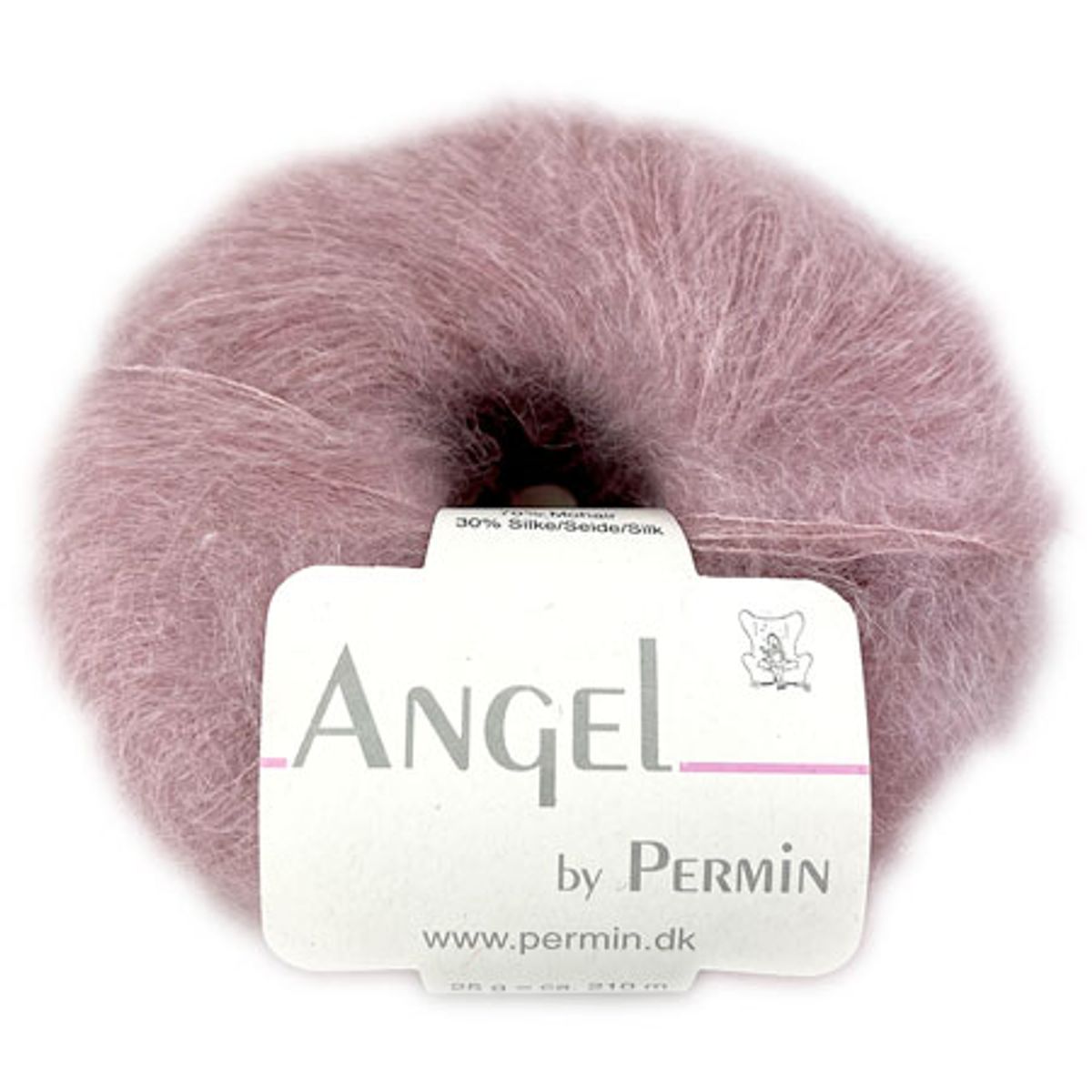 Angel Permin - Mohair og silkegarn - 884199 Støvet Rosa