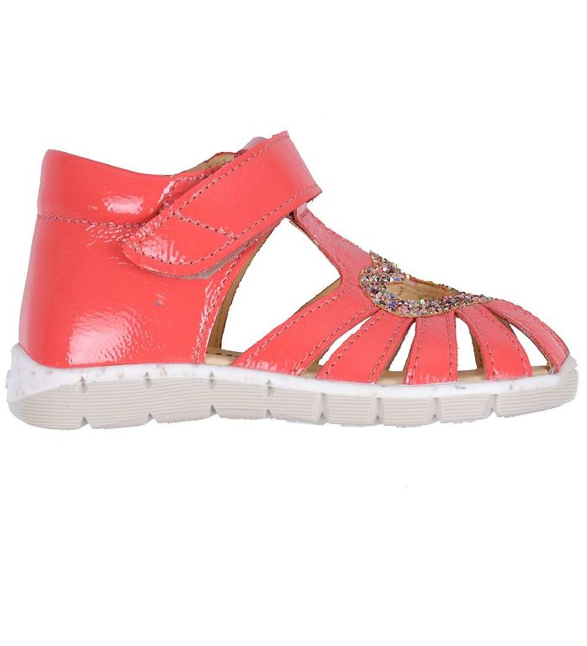 Angulus Begyndersandal - Koral m. Glitter