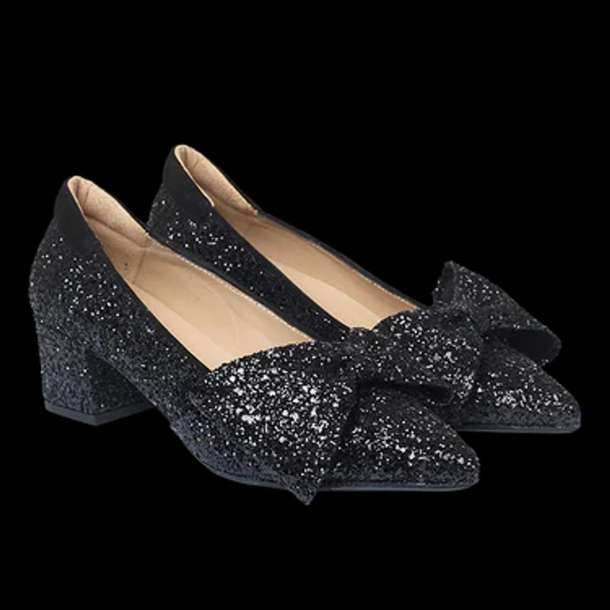 Angulus - Glitter Pump - 22-0182 - Sort - 37