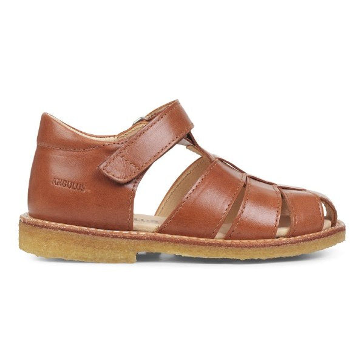 Angulus - Sandal m. velcro - Cognac - 24