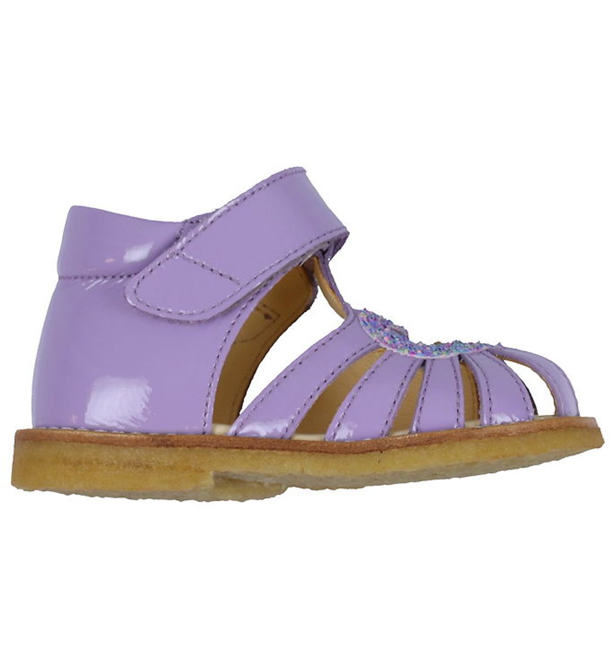 Angulus Sandaler Hjertesandal - Lilac/Confetti Glitter