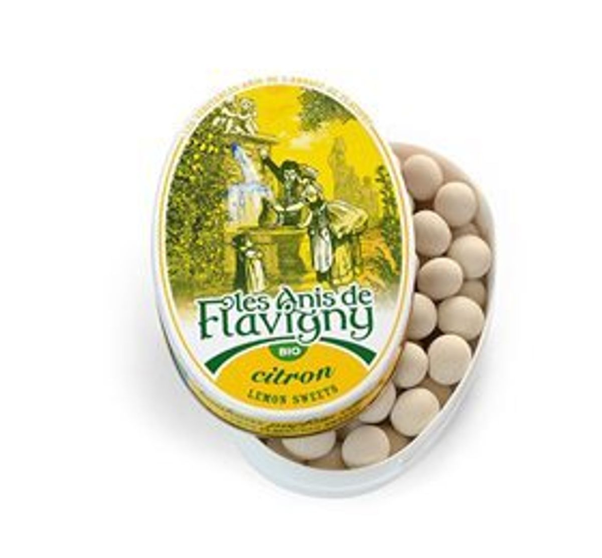 Anis de Flavigny Anis pastiller m. citron Ø, 50g.