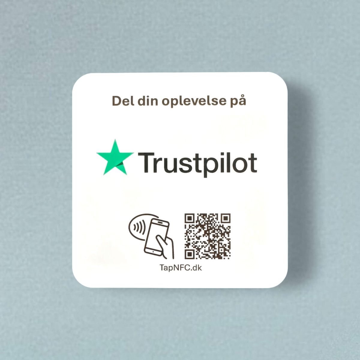 Anmeld os på Trustpilot selvklæbende pad