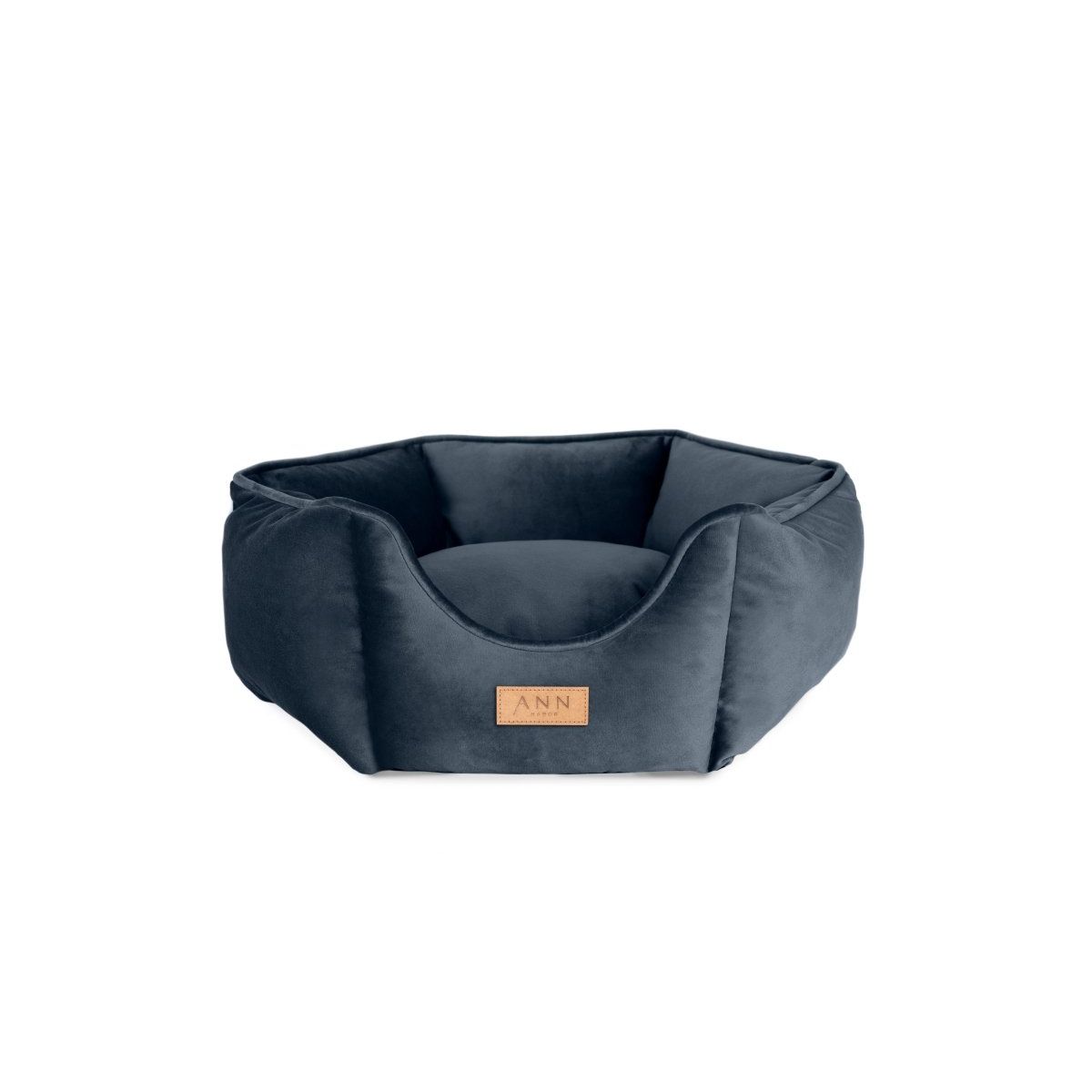 Ann Habor Milano Velvet Hundeseng - Navy