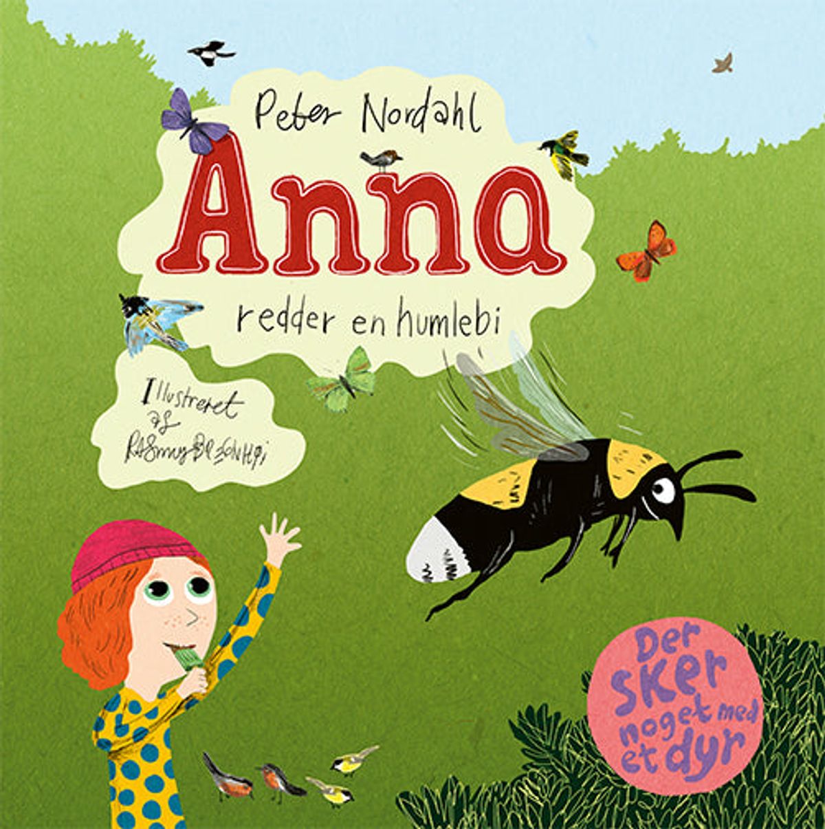 Anna redder en humlebi