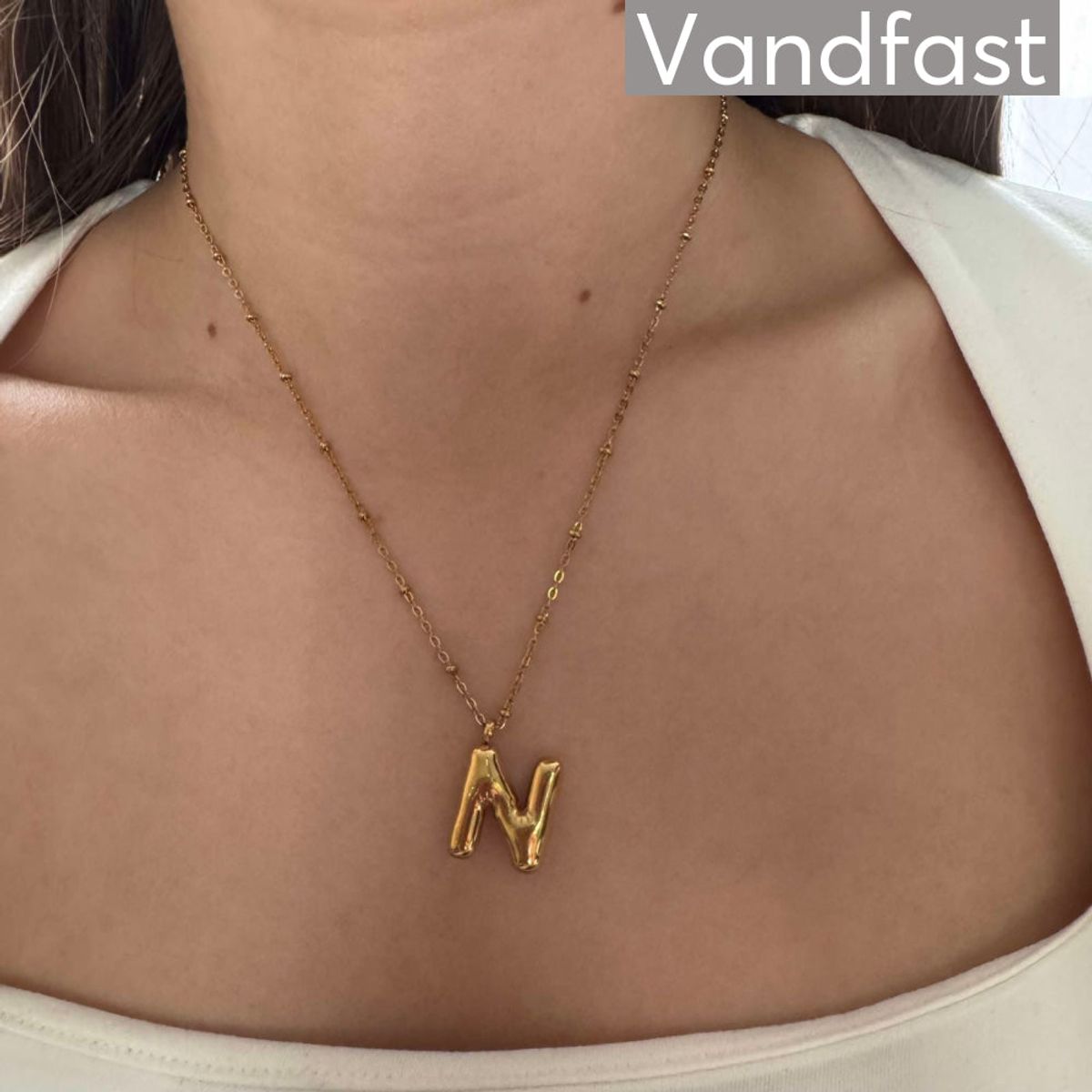 ANNEBRAUNER Balloon Letter Necklace - N