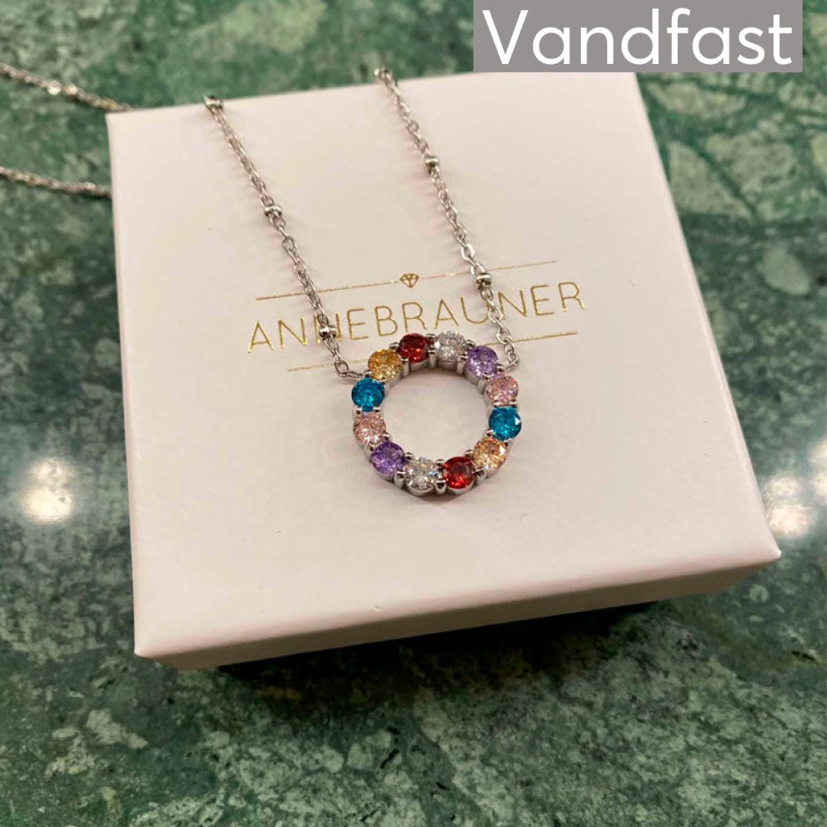 ANNEBRAUNER Big Multicolor Circle Necklace