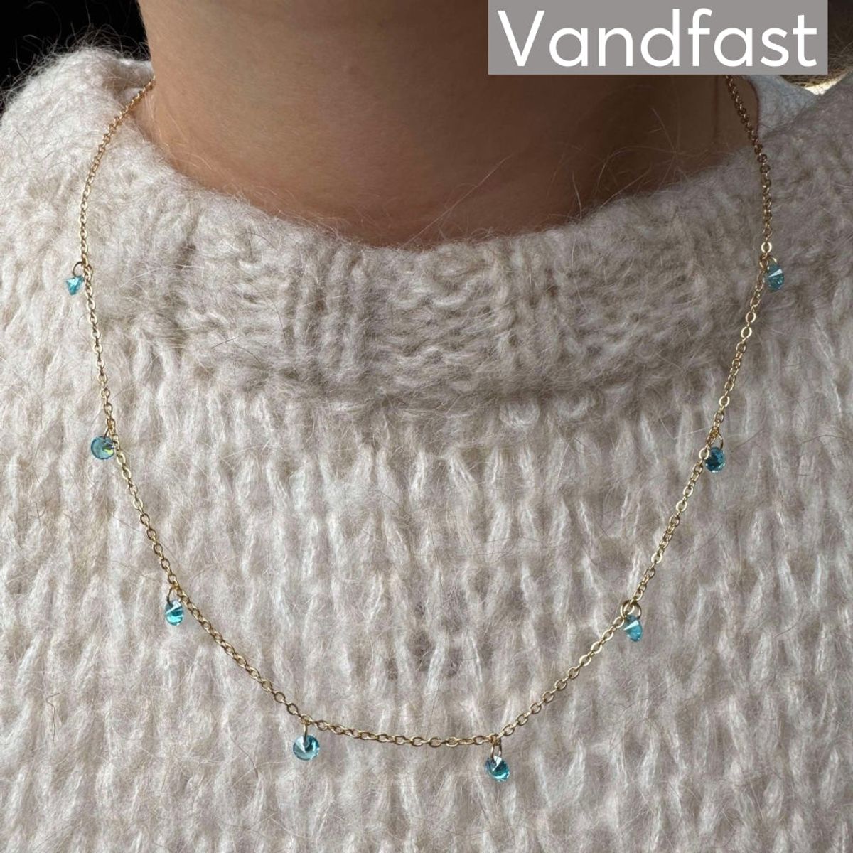 ANNEBRAUNER Classy Necklace Aquamarine