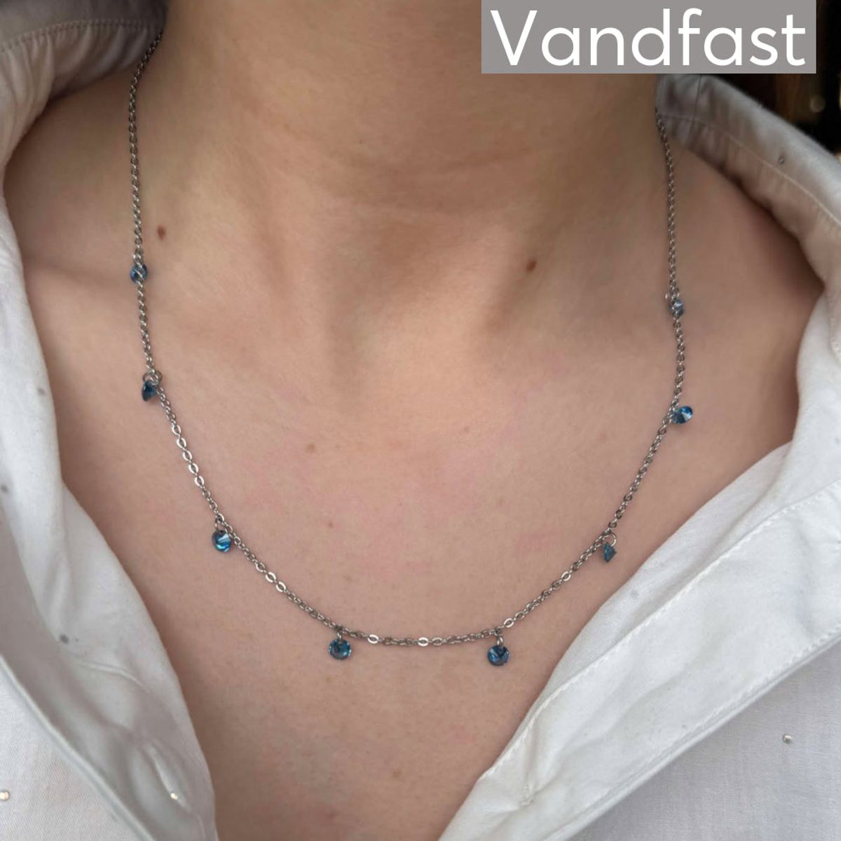 ANNEBRAUNER Classy Necklace Sapphire Blue