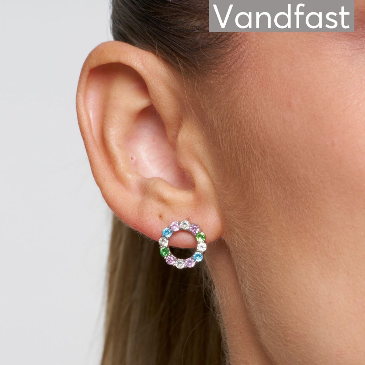 ANNEBRAUNER Dreamy Multicolor Circle Earrings