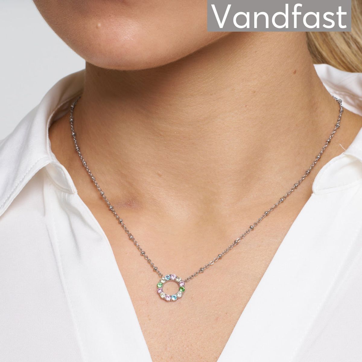 ANNEBRAUNER Dreamy Multicolor Circle Necklace