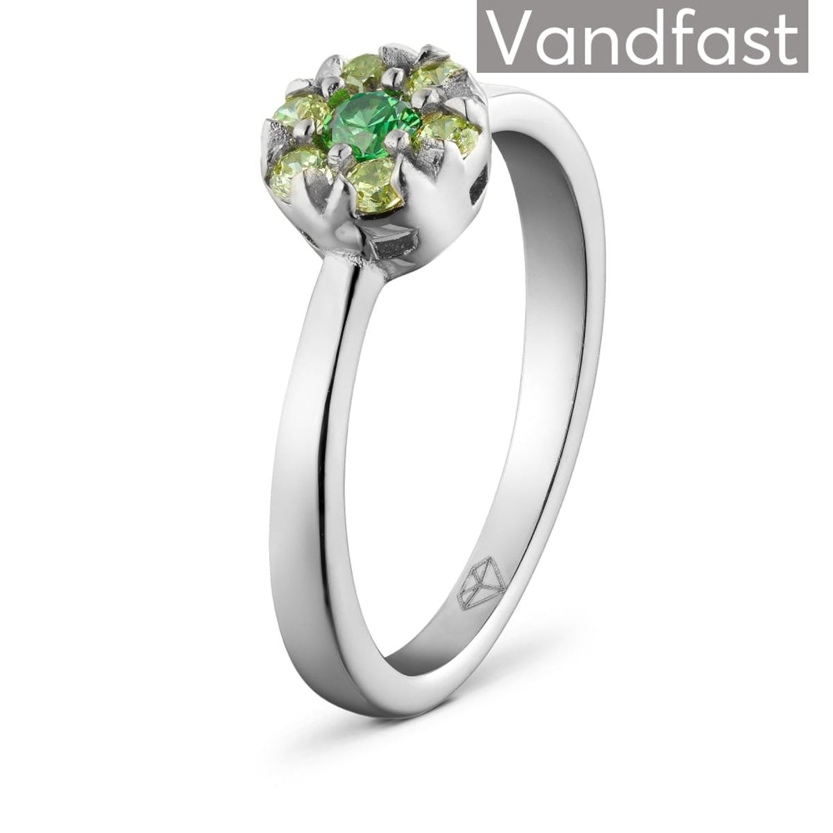 ANNEBRAUNER Flower Ring Apple/Green - 48