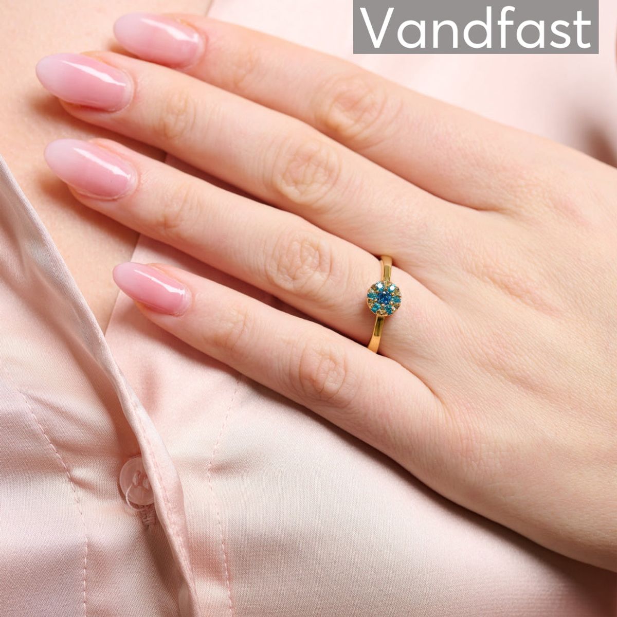 ANNEBRAUNER Flower Ring Blue - 50